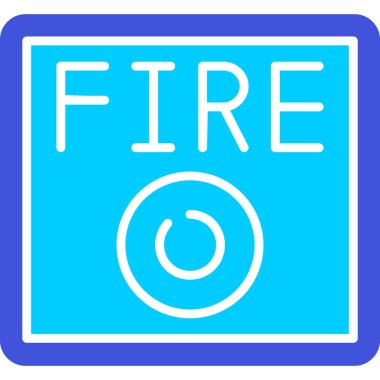 ateş simgesi işaret vektör illüstrasyonu