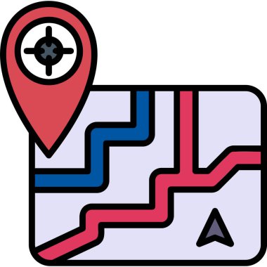 konum haritası gps simgesi