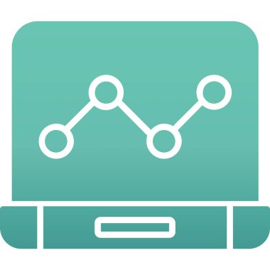 iş grafiği simgesi, vektör illüstrasyonu