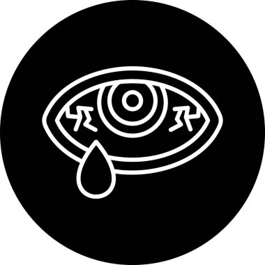 Göz simgesi vektör illüstrasyonu