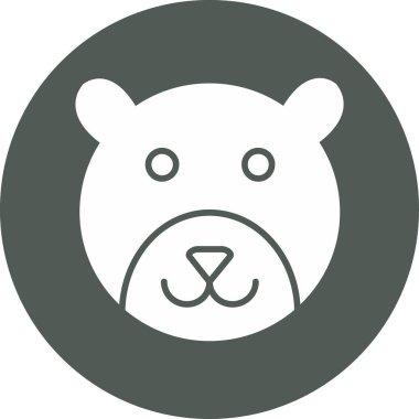 Bir ayının vektör simgesi