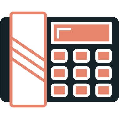 hesap makinesi düz vektör simgesi