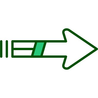 Yol işareti simgesinin vektör illüstrasyonu