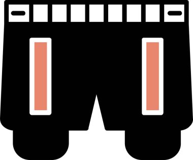 Bir araba simgesinin vektör illüstrasyonu