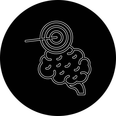 Gıda simgesinin vektör illüstrasyonu