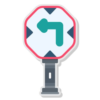 Trafik ışığı düz vektör tasarım illüstrasyonu