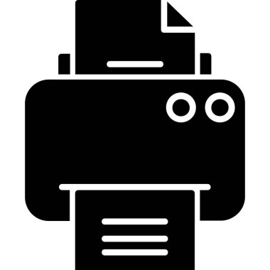 Siyah yazıcı belge kağıdı yazdırıyor