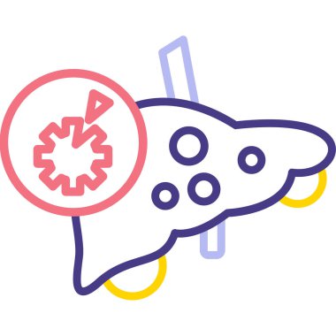 roket ikonu vektör illüstrasyonu