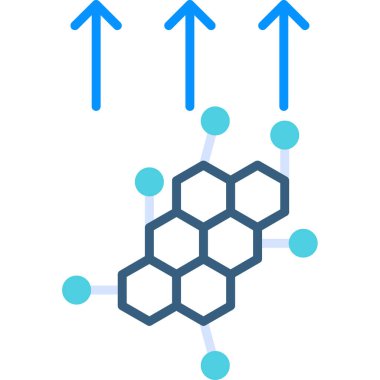 Molekül simgesi vektör illüstrasyonu