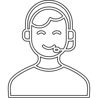 Mikrofon karakterli genç adam avatarı