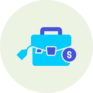 çanta simgesi vektör illüstrasyonu