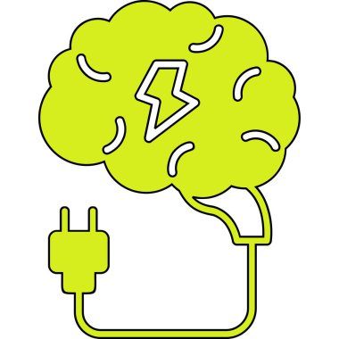 elektrik dolgu simgesi, vektör illüstrasyonu