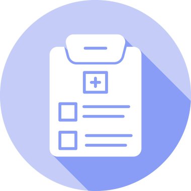 tıbbi pano simgesi, basit vektör illüstrasyonu