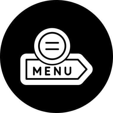 Vektör menüsü Simge illüstrasyonu