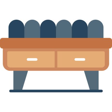 kanepe ikonu vektör illüstrasyonu