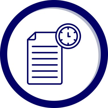 vector illustration of time management modern icon