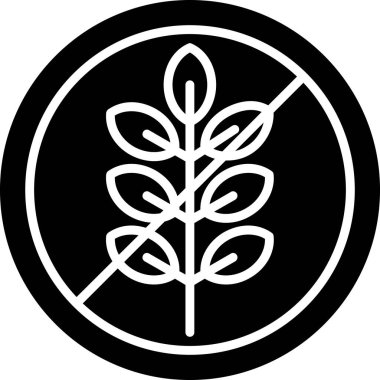 Bitki. Web simgesi basit illüstrasyon