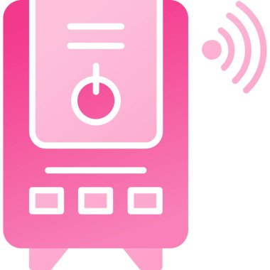 Bir radyo simgesinin vektör illüstrasyonu