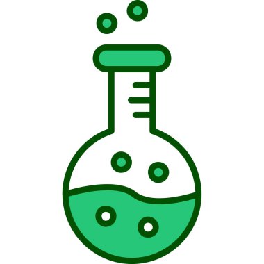 Kimyasal şişesi simgesi. vektör çizim