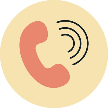 çağrı simgesi, vektör illüstrasyonu