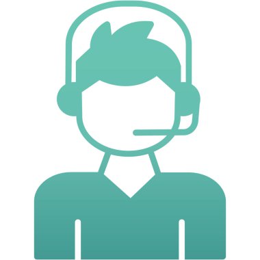 Operatör düz vektör simgesi