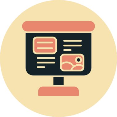 seo modern simgesinin vektör illüstrasyonu