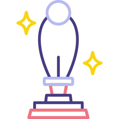 Kupa. Web simgesi basit illüstrasyon