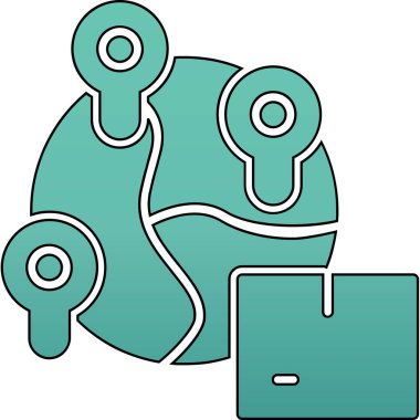 Fare ile birlikte bir dizüstü bilgisayarın vektör simgesi