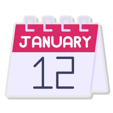 Takvim simgesi tasarımı, vektör illüstrasyonu