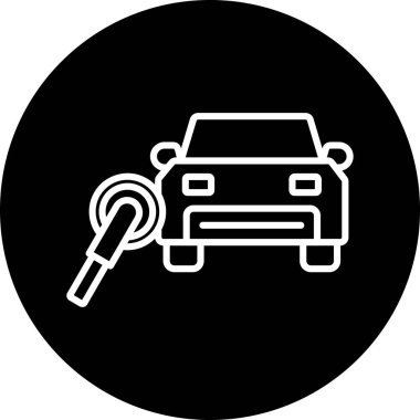 Arama otomobili vektör illüstrasyonu