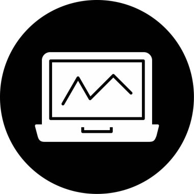 Bilgisayar. Web simgesi basit illüstrasyon