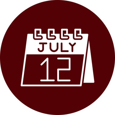 Modern bir takvimin vektör illüstrasyonu