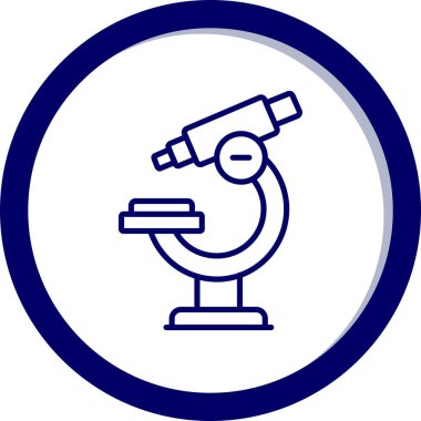 Mikroskop simgesinin vektör çizimi