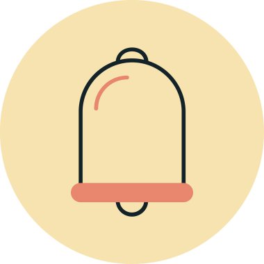 Çan simgesi vektör illüstrasyonu