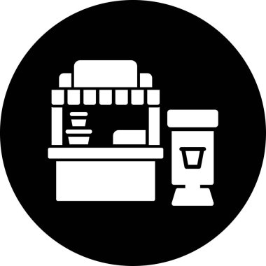 Kahve dükkanı. Basit tasarım