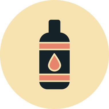 Bir yağ şişesinin vektör çizimi