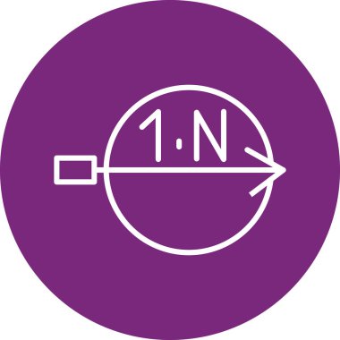 Eşsiz Pusula Satır Vektörü Simgesi