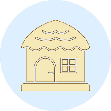 Evin vektör illüstrasyonu