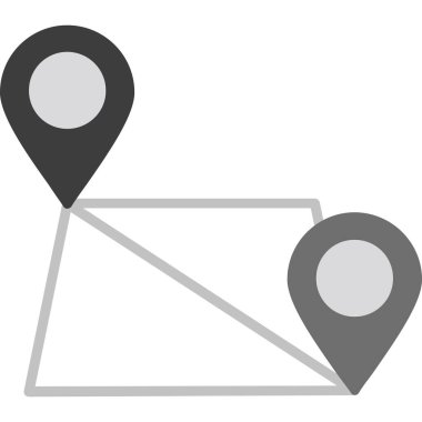 konum haritası simgesi taslak biçimi