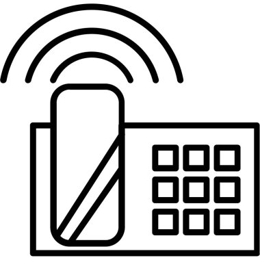 Kablosuz. Web simgesi basit tasarım