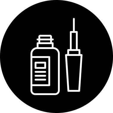 Güzellik ve moda simgelerinin vektör çizimi