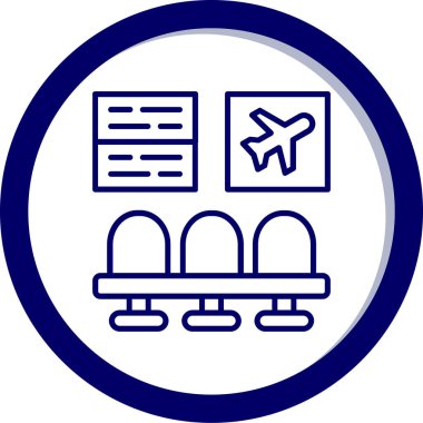 Uçak. Web simgesi basit illüstrasyon