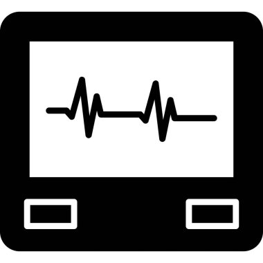 Kalp atışını vektör simgesi