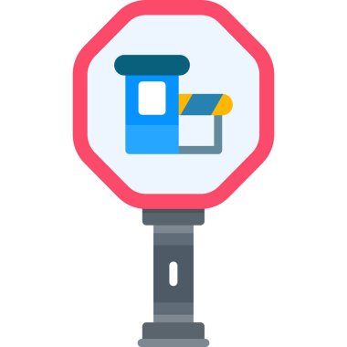 Trafik lambası. Basit illüstrasyon