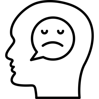 Baş simge vektör çizim