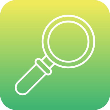 Benzersiz büyüteç vektör simgesi