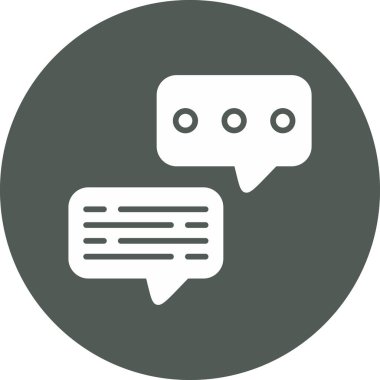 Sohbet simgesi vektör illüstrasyonu