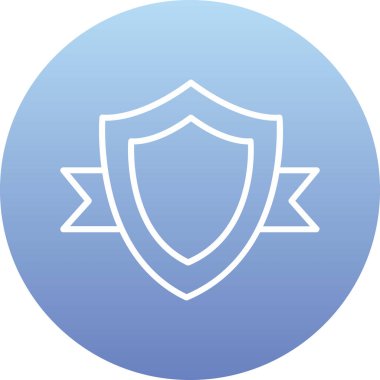 kalkan ikon vektör illüstrasyonu