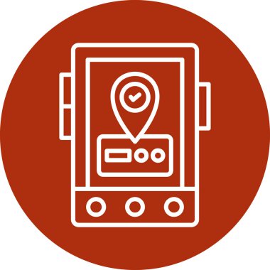 Modern simgenin vektör illüstrasyonu