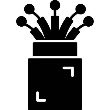 doğum günü pastası simgesi, basit vektör çizimi